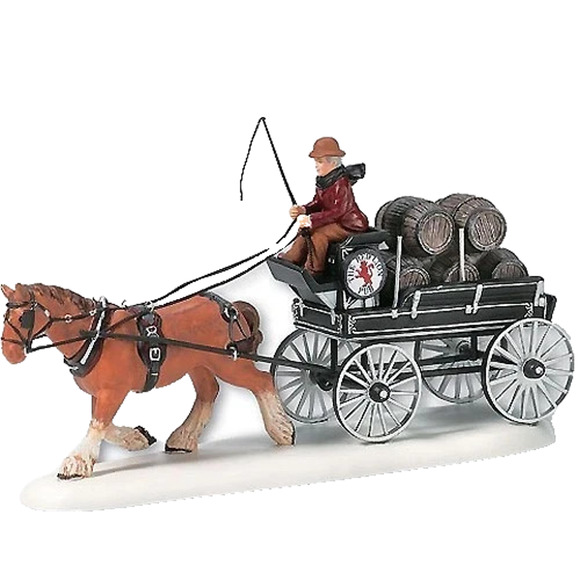 Department 56 Other - Department 56 Dickens Village Red Lion Pub Beer Wagon Accessory Figure NEW